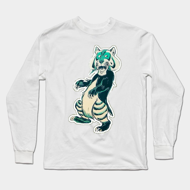 The Amazed Tiger Long Sleeve T-Shirt by Marccelus